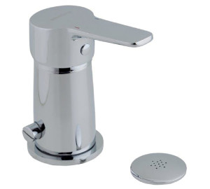 Monomando de bidé con transmisión